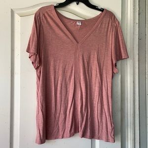 3/$15 Pink shimmery top Old Navy Large